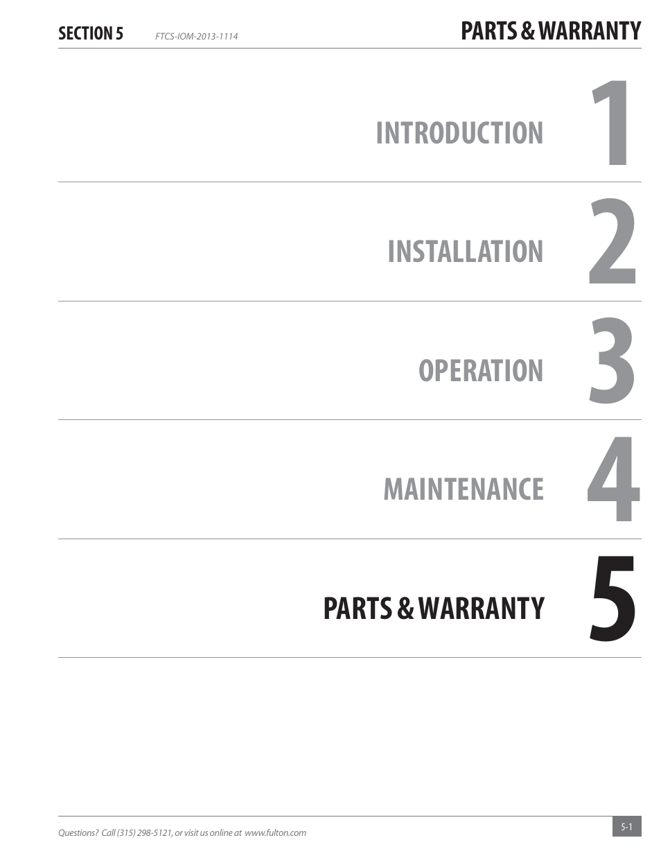 Fulton Vertical Coil (FT-C_S) Thermal Fluid (hot oil) Heater User Manual | Page 87 / 92