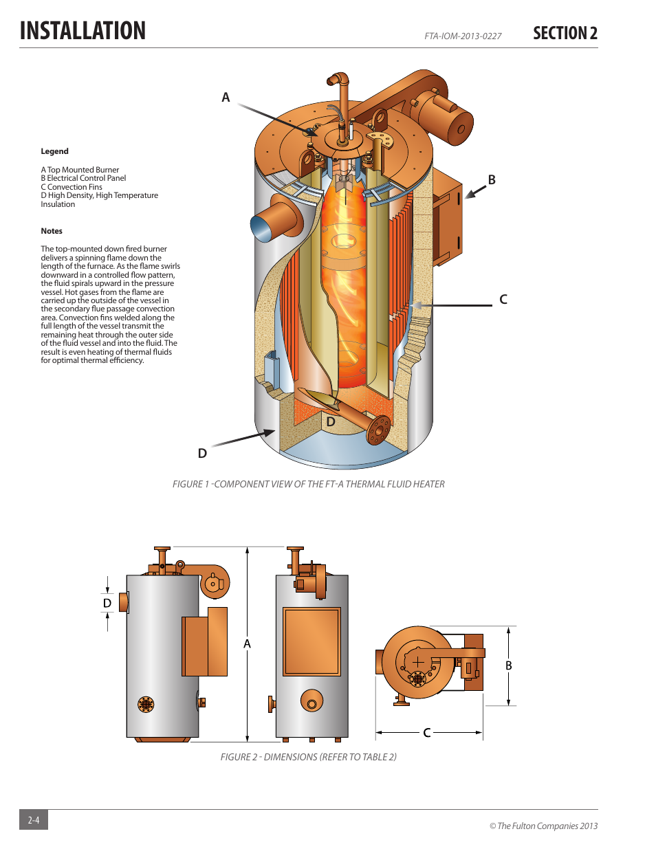 Installation | Fulton Vertical Tubeless (FT-A) Thermal Fluid (hot oil) Heater User Manual | Page 10 / 84