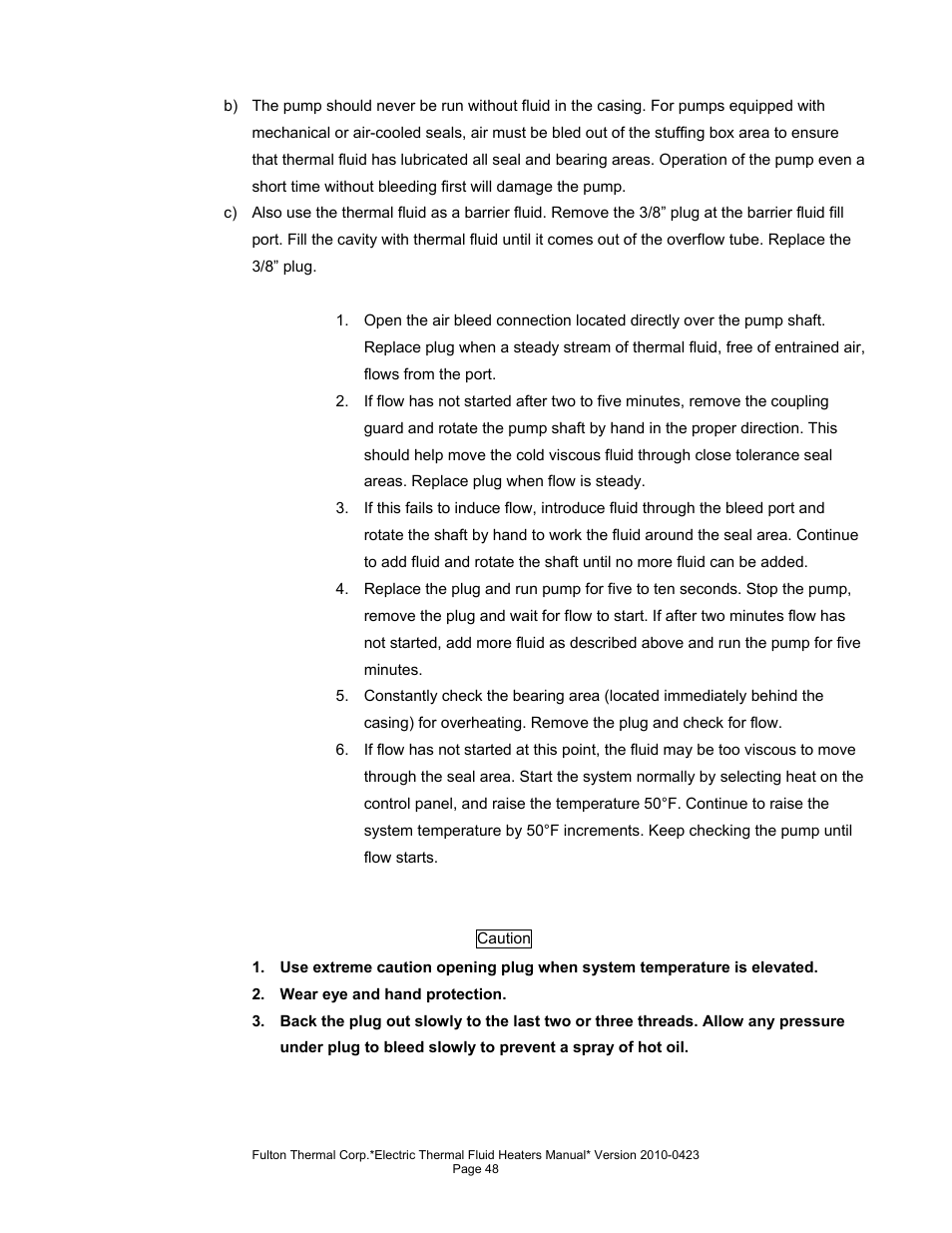 Fulton Vertical Electric (FT-N) Thermal Fluid (hot oil) Heater User Manual | Page 48 / 108
