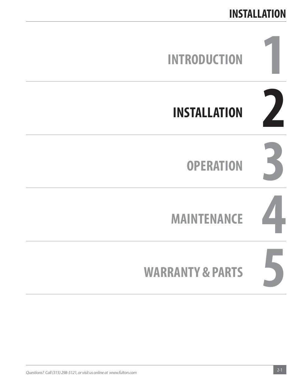 Fulton Hopkins (HPN) Horizontal Coil Thermal Fluid (hot oil) Heater User Manual | Page 7 / 84