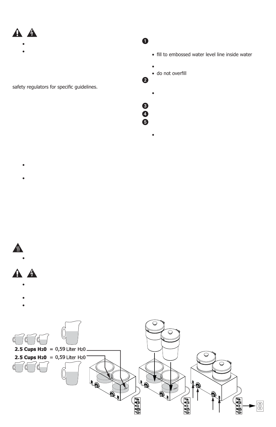 Unit set-up, Safety guidelines when using this unit, Safety guidelines when cleaning this unit | Server TRIPLE FS-4 Plus (85900) User Manual | Page 2 / 4