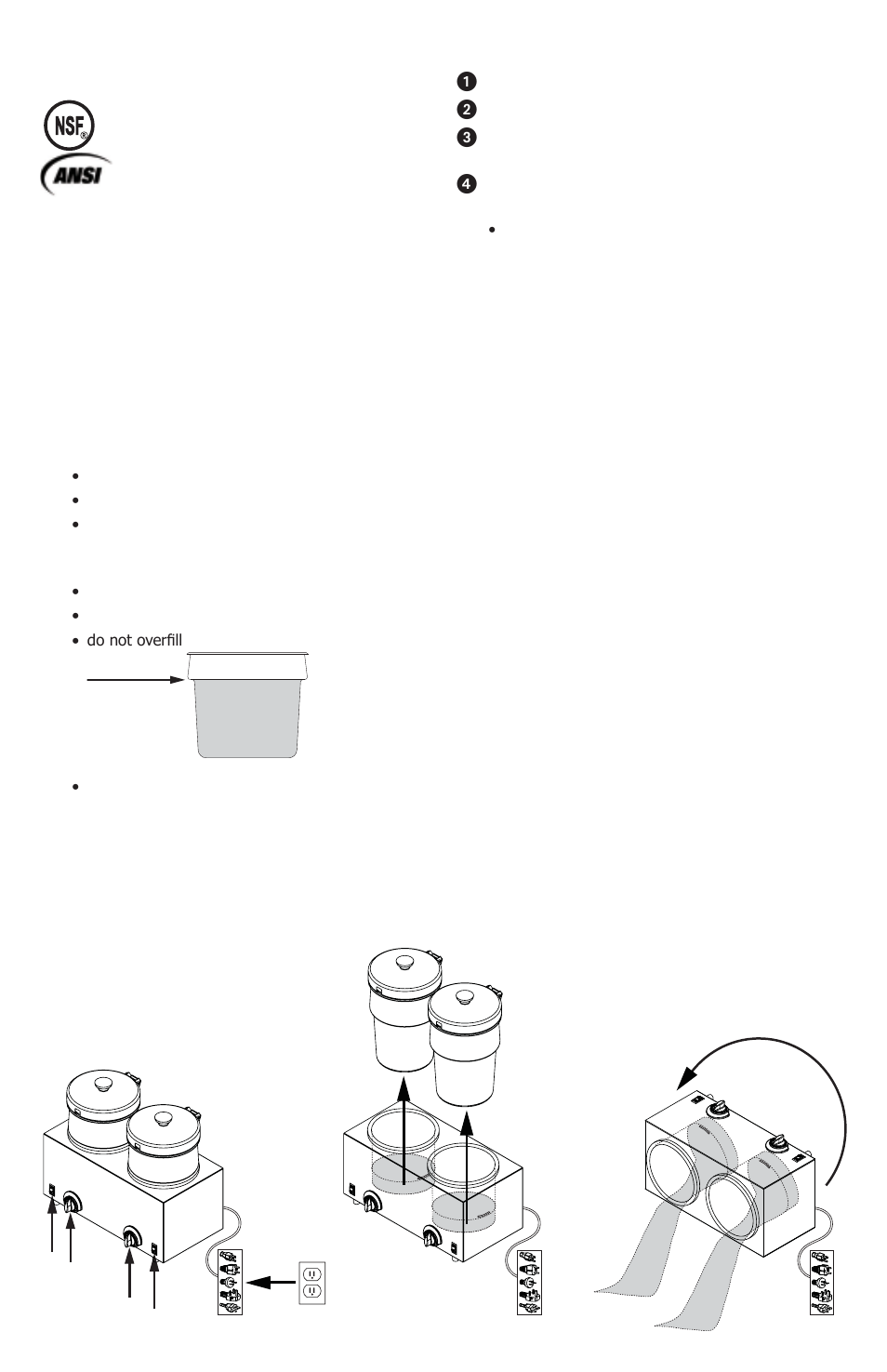 Rethermalization and hot food holding, Unit take-down | Server TRIPLE FS-4 Plus (85900) User Manual | Page 3 / 4