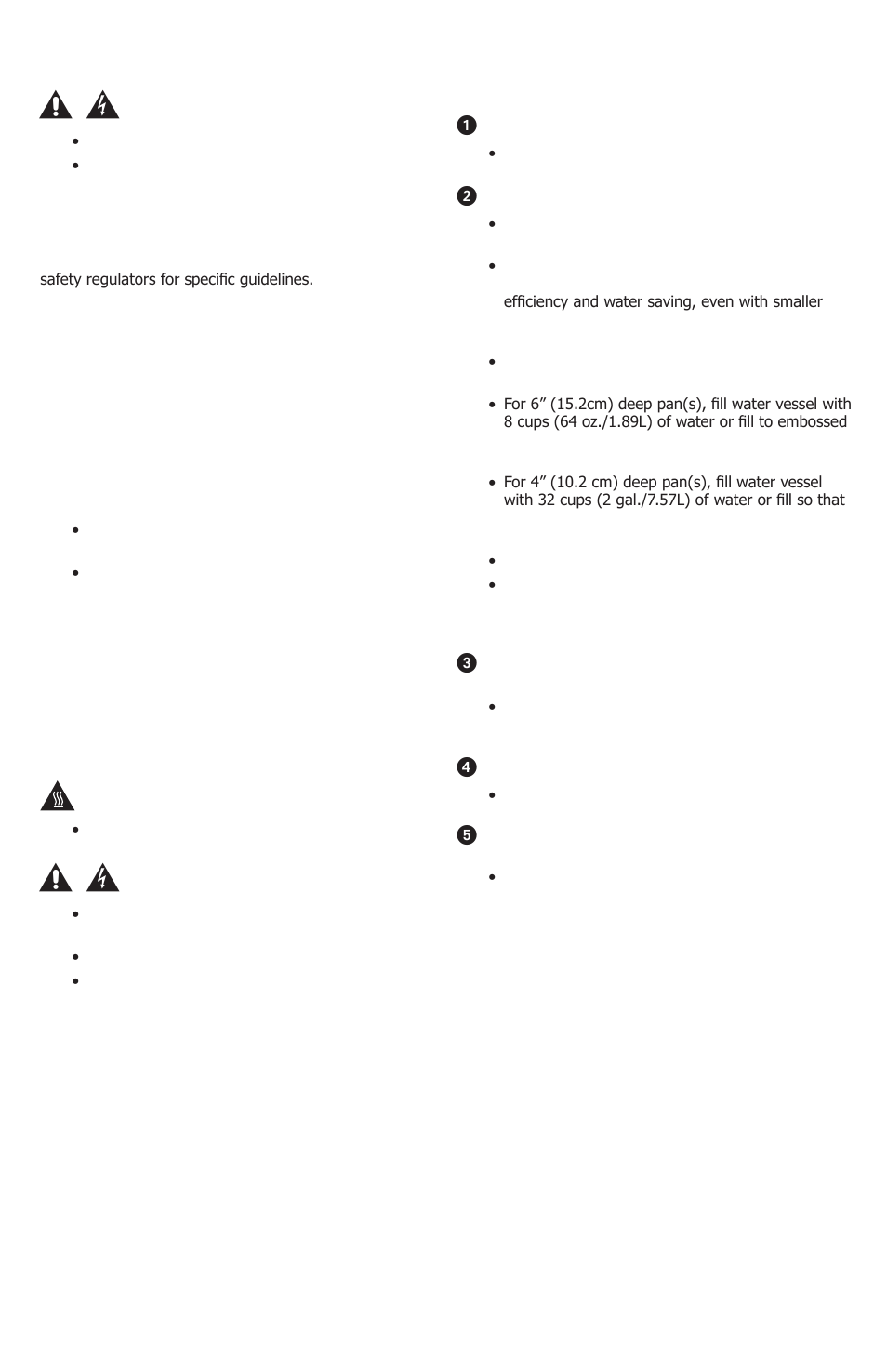 Unit set-up, Safety guidelines when using this unit, Safety guidelines when cleaning this unit | Server FS-20SS W/(3)90083 & (3)90092 (90160) User Manual | Page 2 / 4