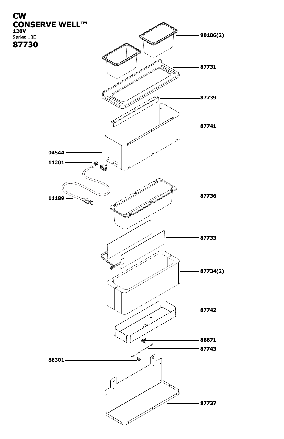 Cw conserve well | Server CW (87730) User Manual | Page 3 / 4