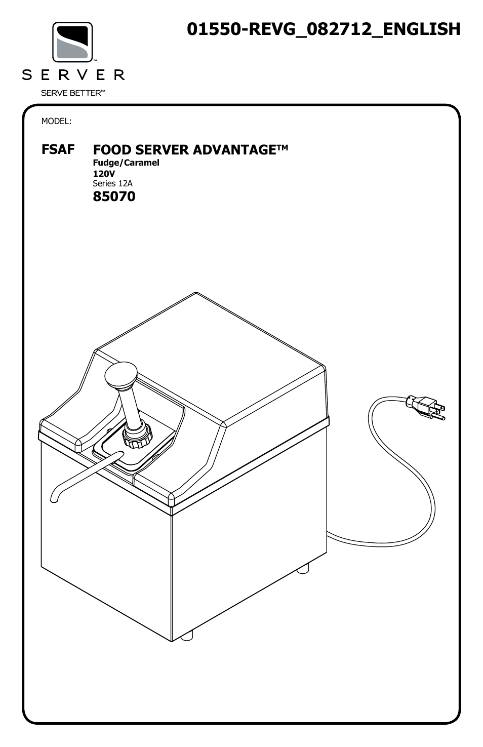 Server FSAF (85070) User Manual | 4 pages