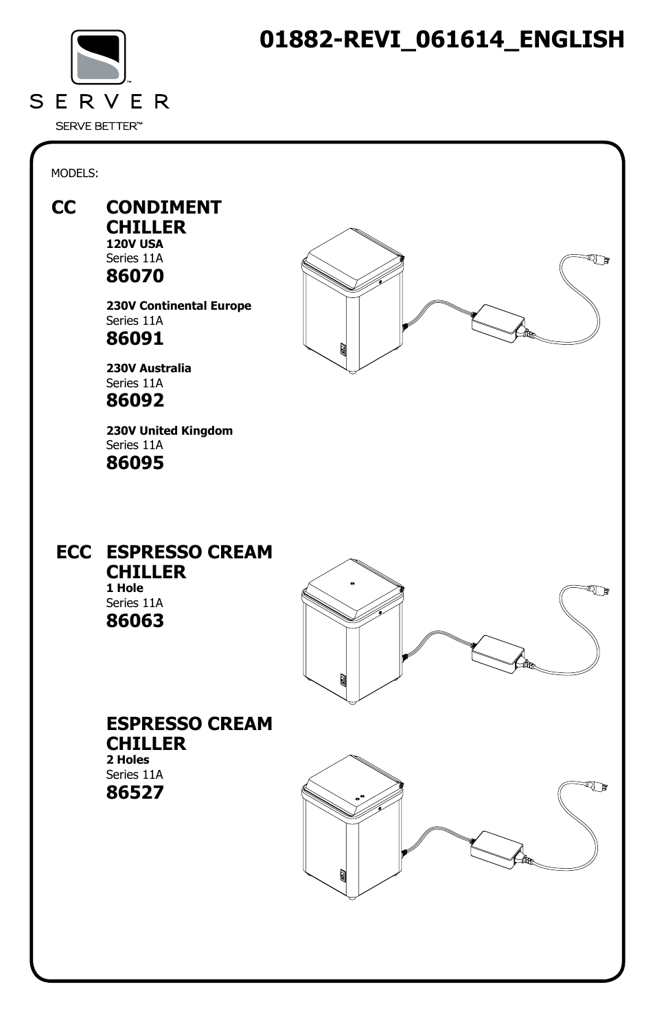 Server ECC (86063/86527) User Manual | 4 pages