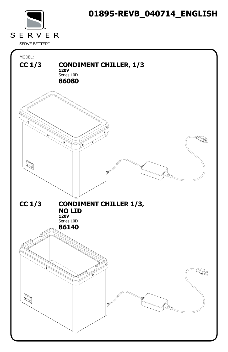 Server CC 1/3 (86140) User Manual | 4 pages