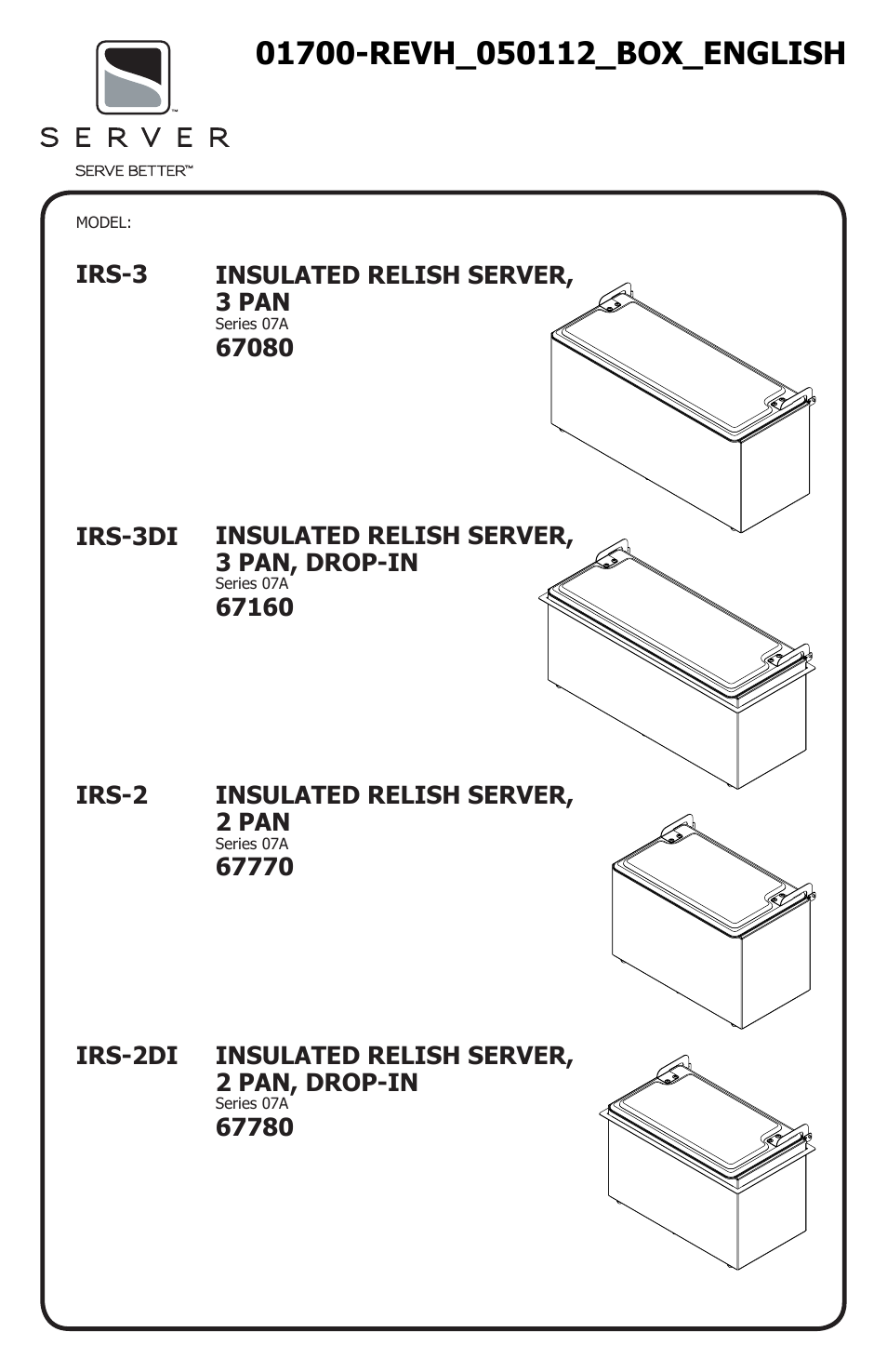 Server IRS-2DI (67780) User Manual | 4 pages