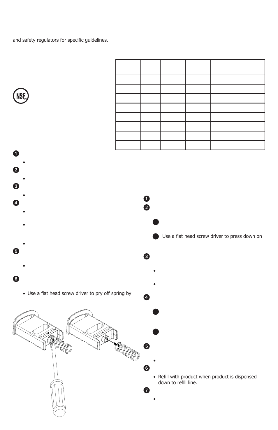 Assembly, Portion control, Disassembly | Safety guidelines | Server INS User Manual | Page 2 / 4