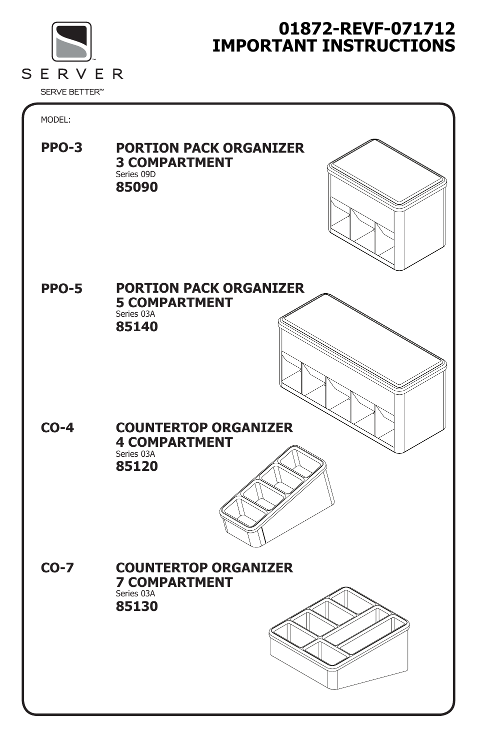 Server CO-7 (85130) User Manual | 4 pages