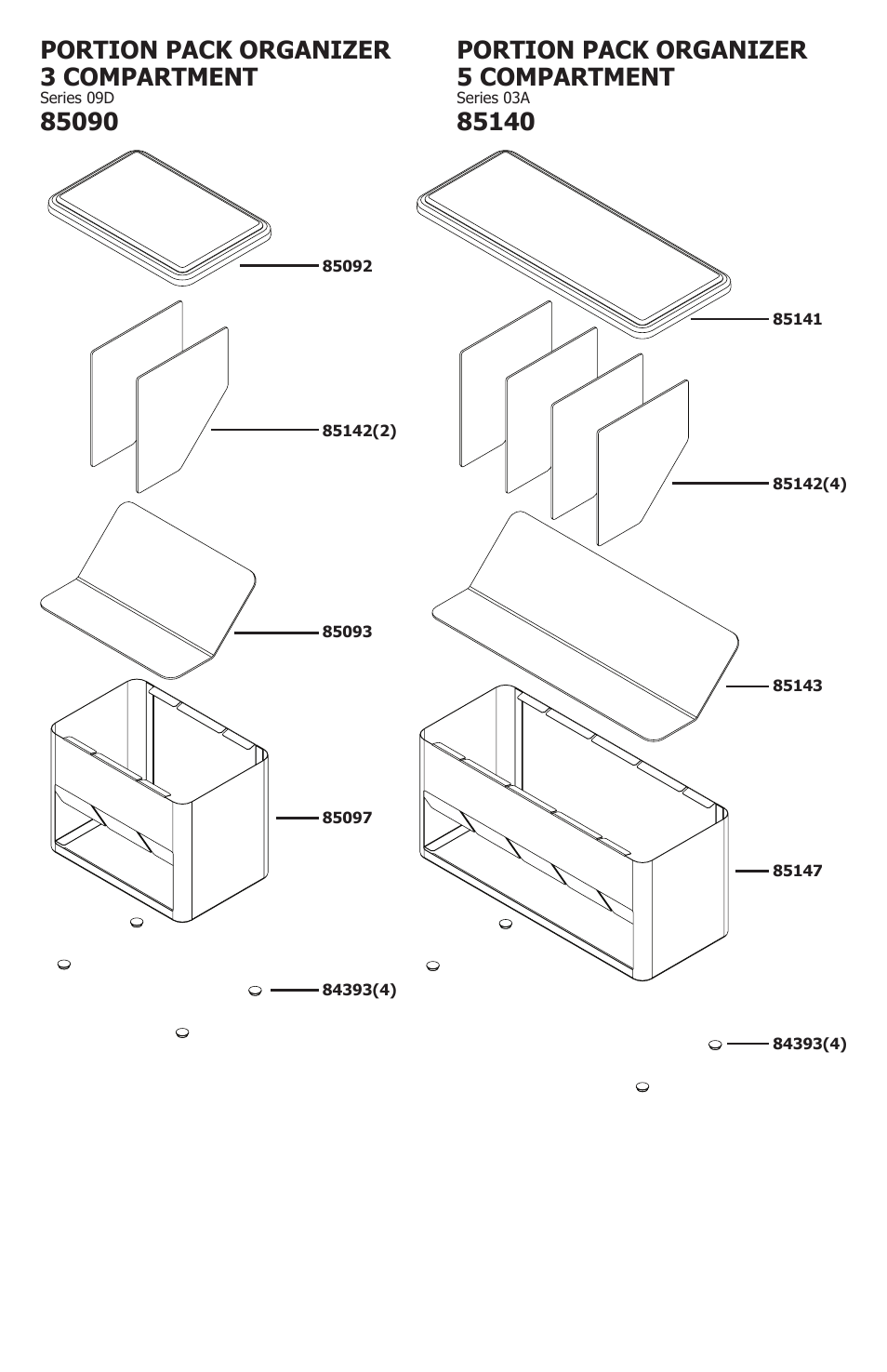 Portion pack organizer 3 compartment | Server CO-7 (85130) User Manual | Page 2 / 4