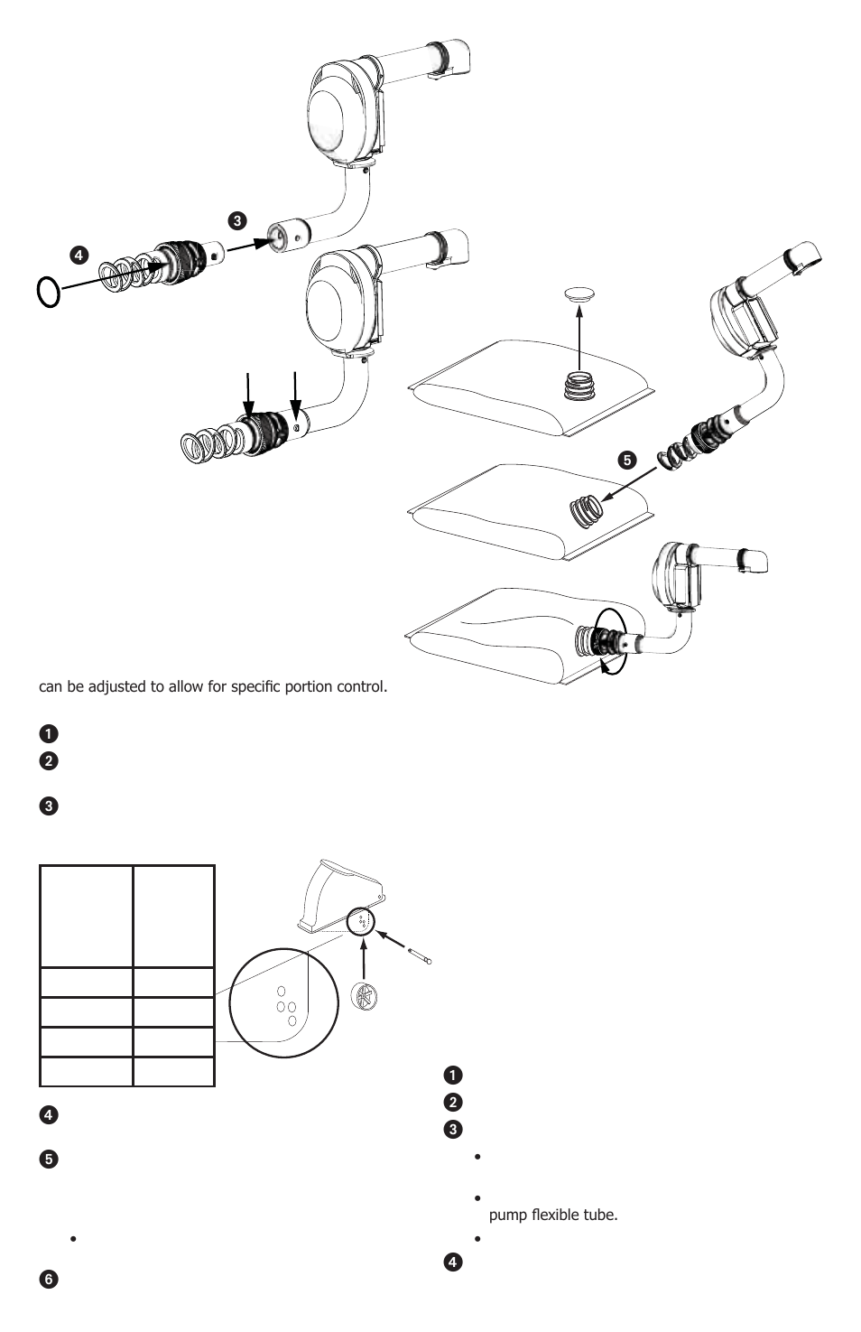 Unit take-down, Unit set-up portion control, ᕣᕤ ᕥ | Server ECD (07500) User Manual | Page 3 / 8