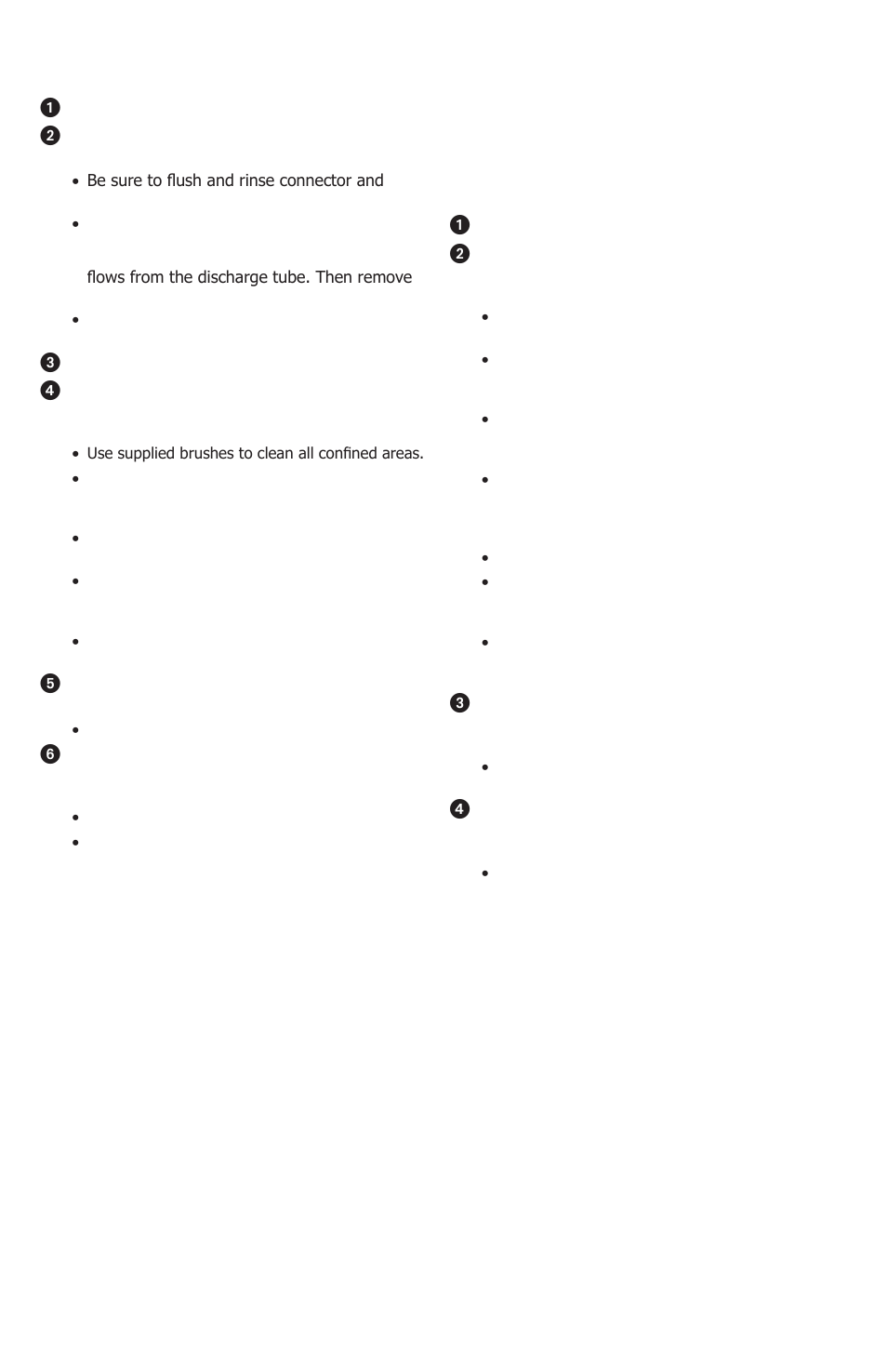 Unit cleaning, Pump cleaning | Server ECD (07500) User Manual | Page 5 / 8