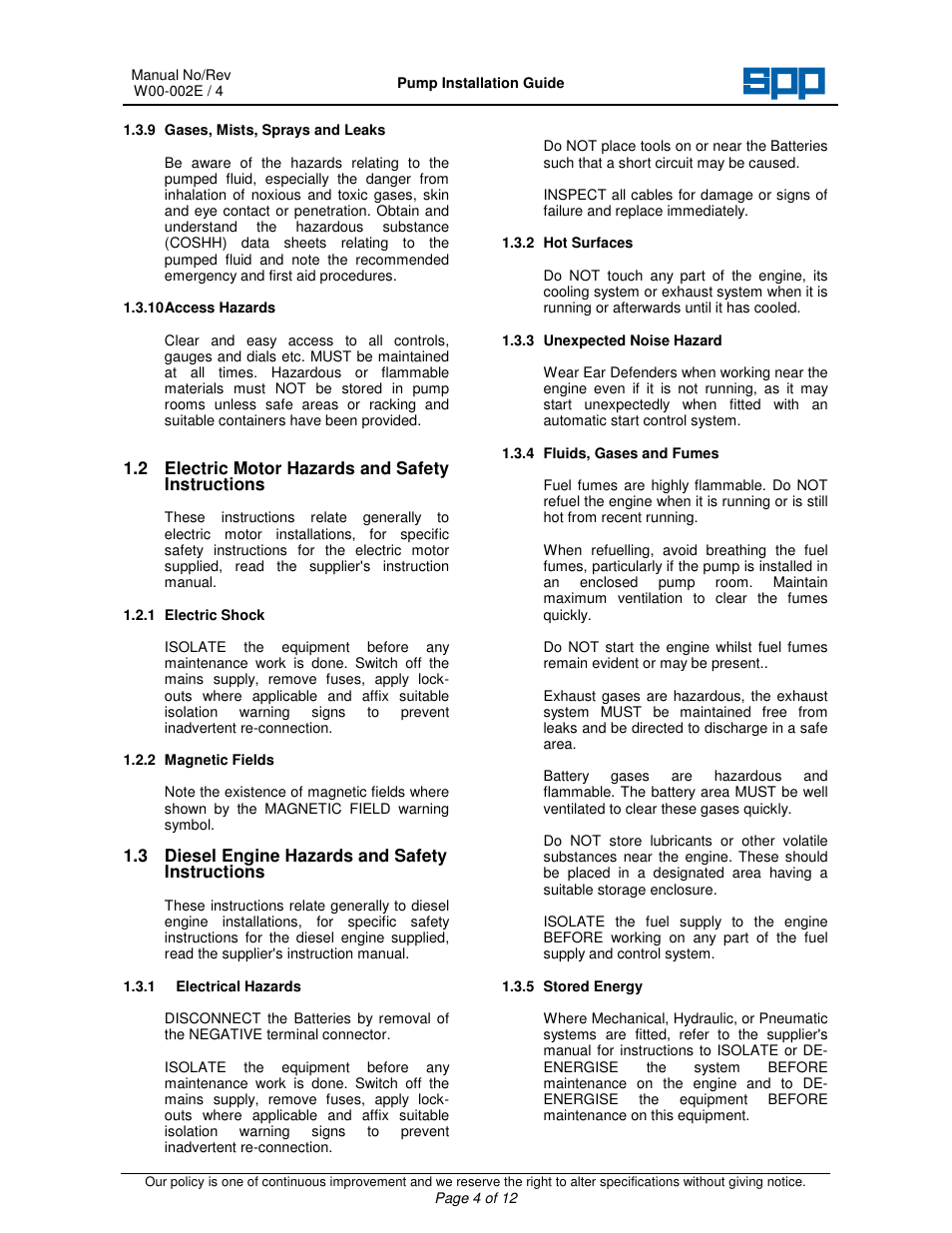 SPP Pumps Split Case Pumps User Manual | Page 4 / 11