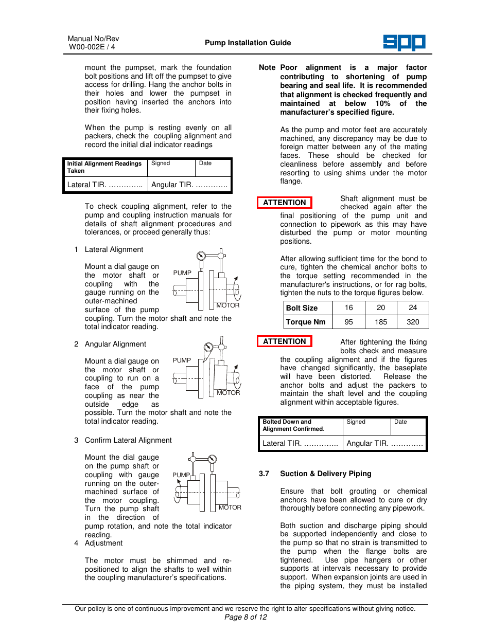 SPP Pumps Split Case Pumps User Manual | Page 8 / 11