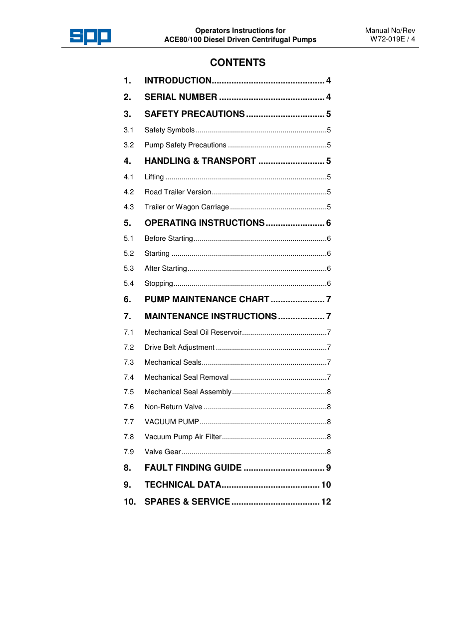 SPP Pumps Auto Prime Medium Head Open Set - ACE Range User Manual | Page 3 / 12