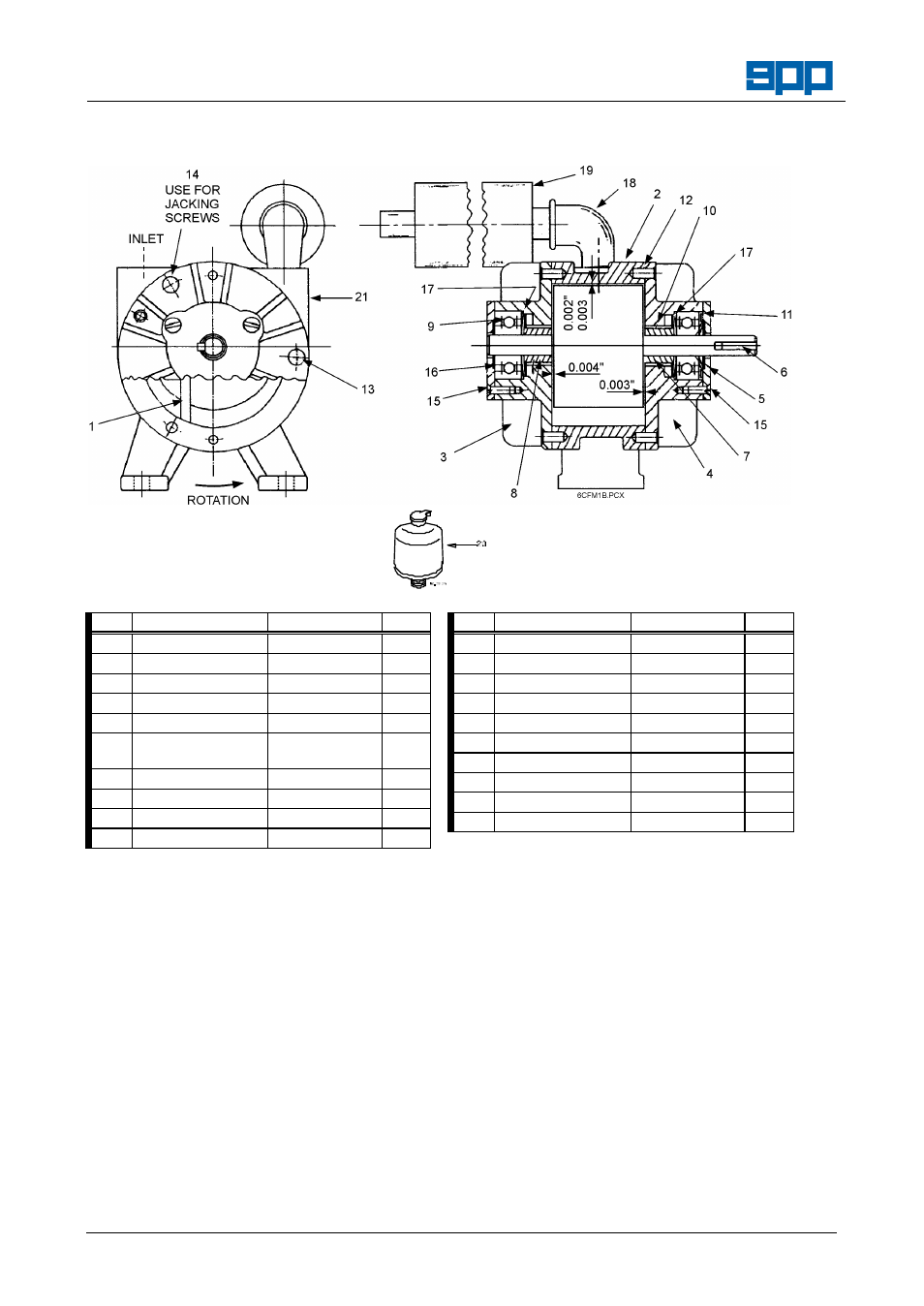 1 vacuum pump & oiler | SPP Pumps Auto Prime Medium Head Open Set - AC50-75 Workshop Manual User Manual | Page 6 / 10