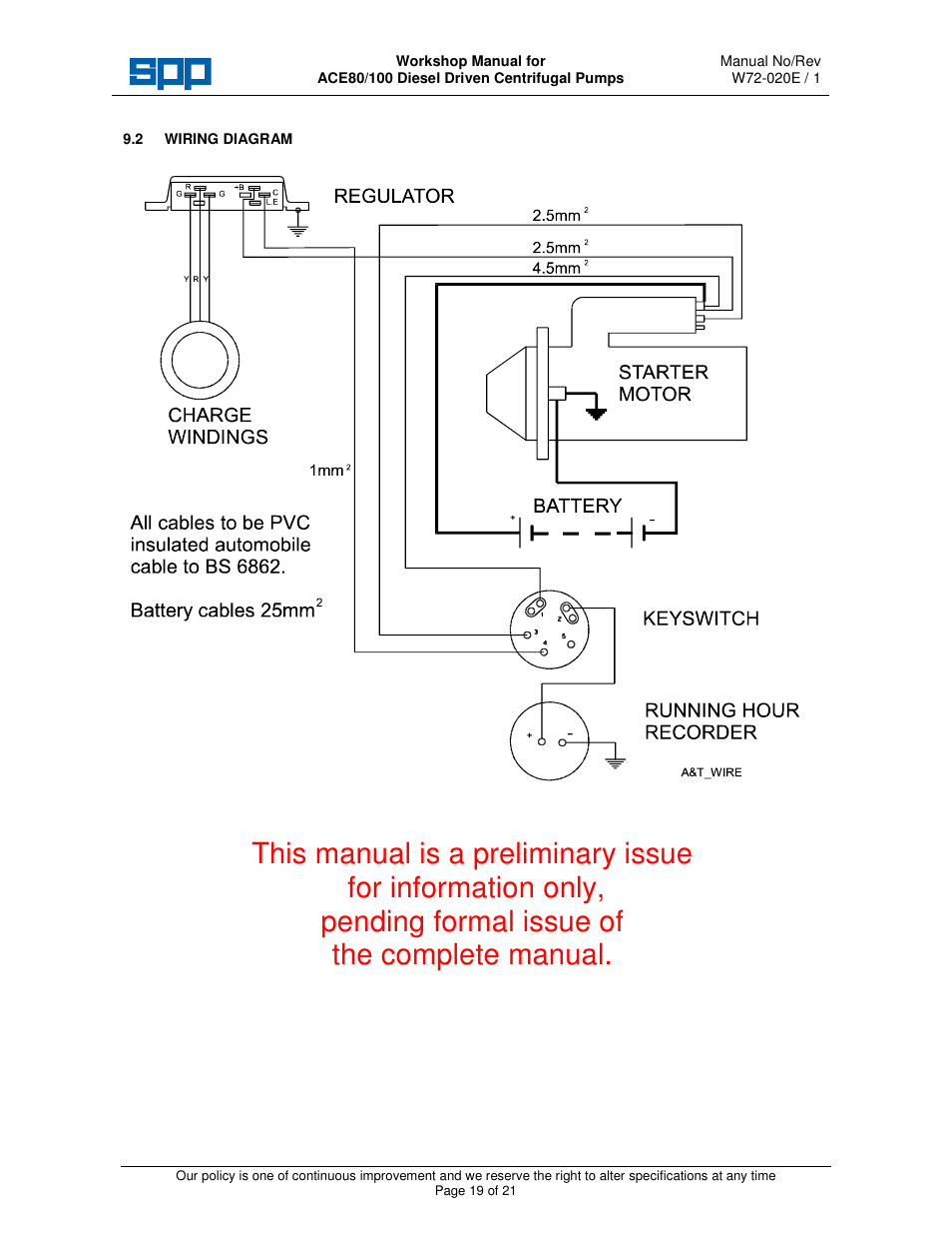 SPP Pumps Auto Prime Medium Head Open Set ACE80-100 Workshop Manual User Manual | Page 19 / 21