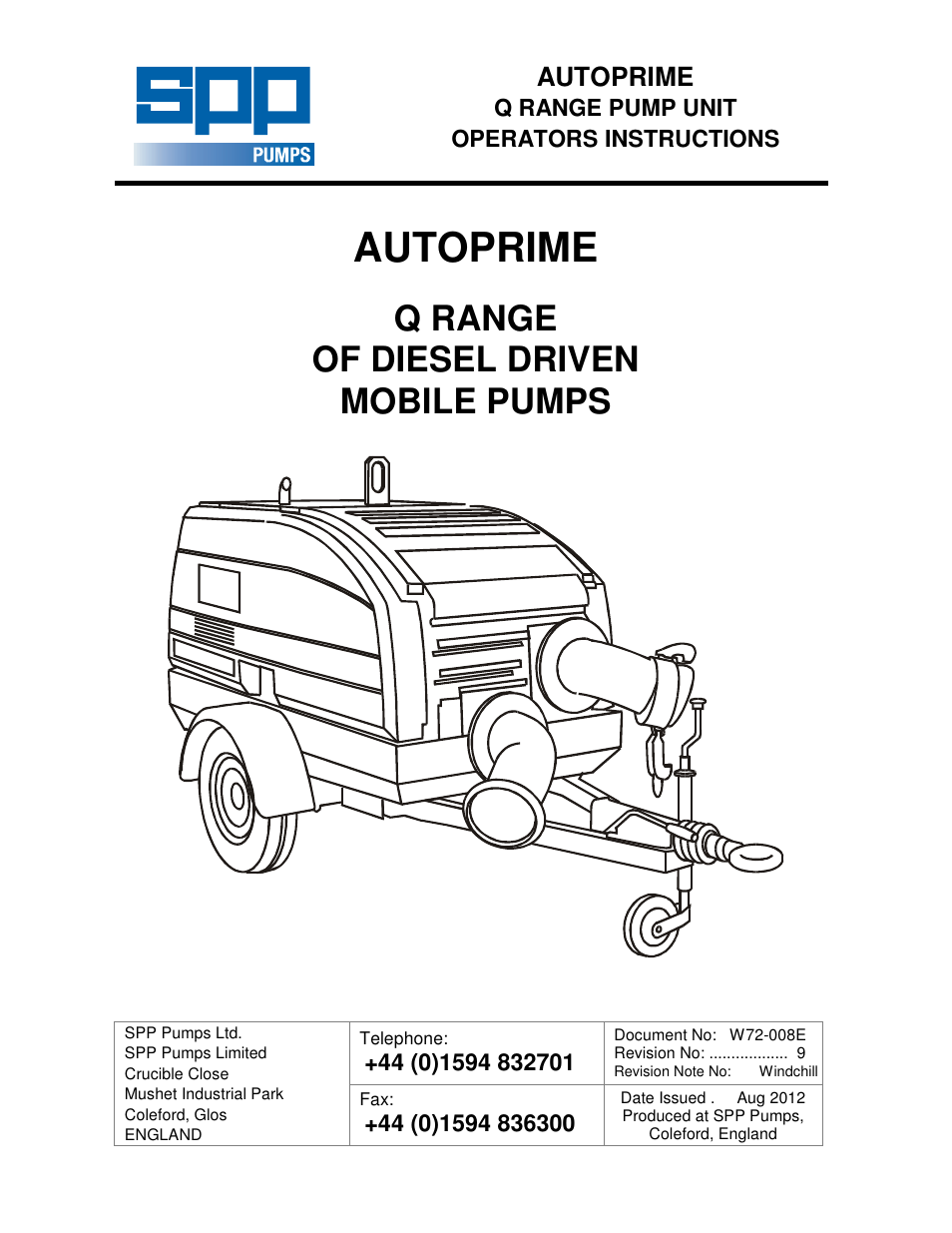 SPP Pumps Auto Prime Q Series - QI200 User Manual | 18 pages