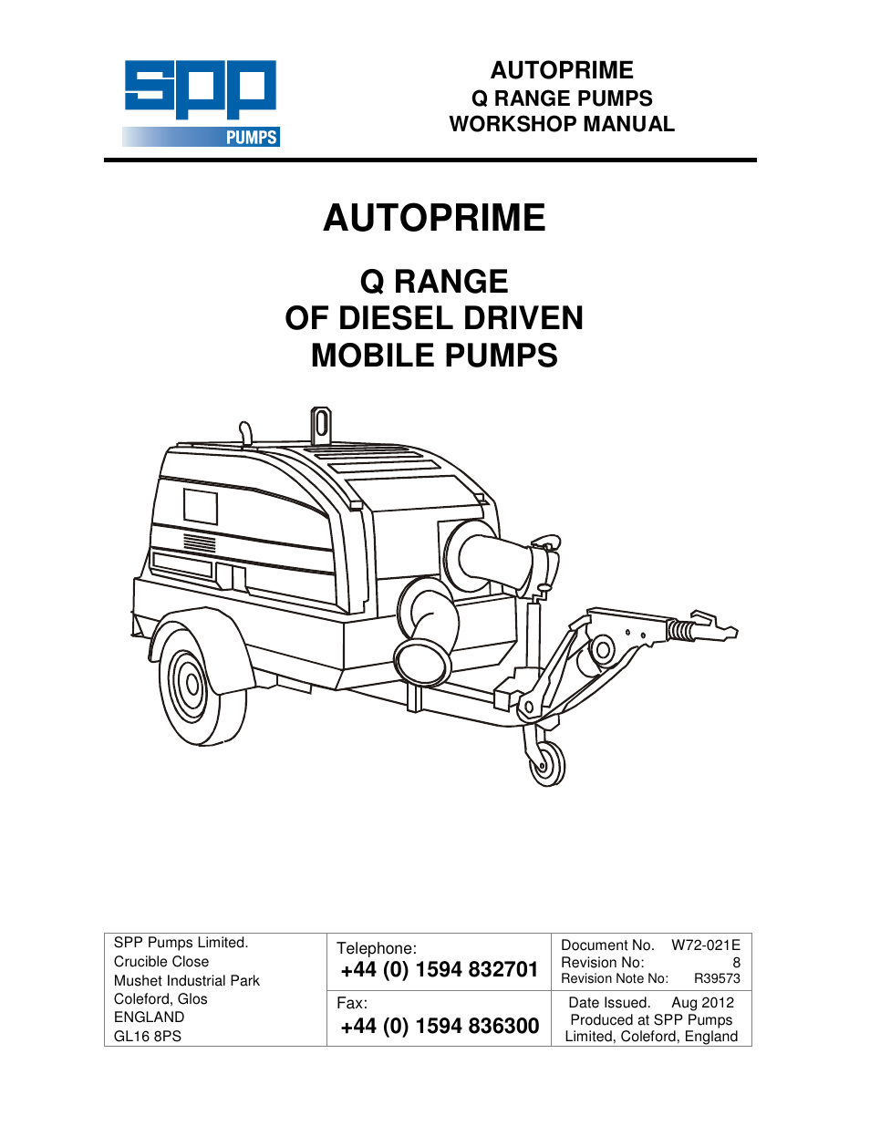 SPP Pumps Auto Prime Q Series - Workshop Manual User Manual | 36 pages