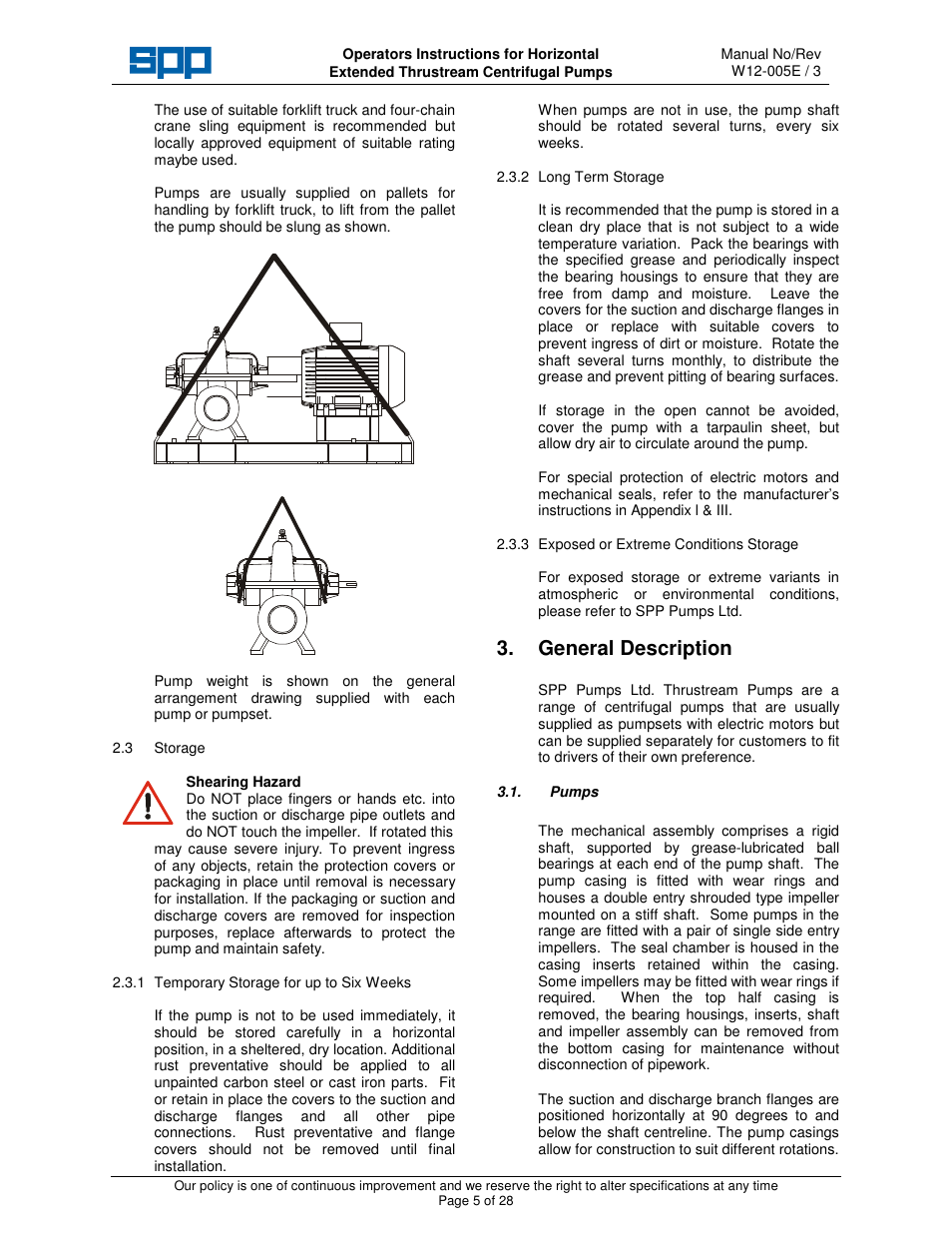 General description | SPP Pumps Thrustream - Extended User Manual | Page 7 / 30