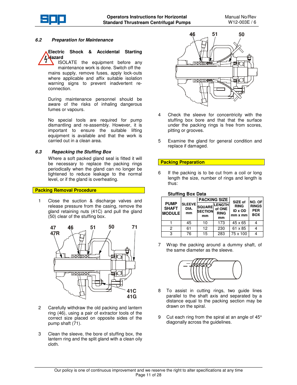 SPP Pumps Thrustream User Manual | Page 11 / 29