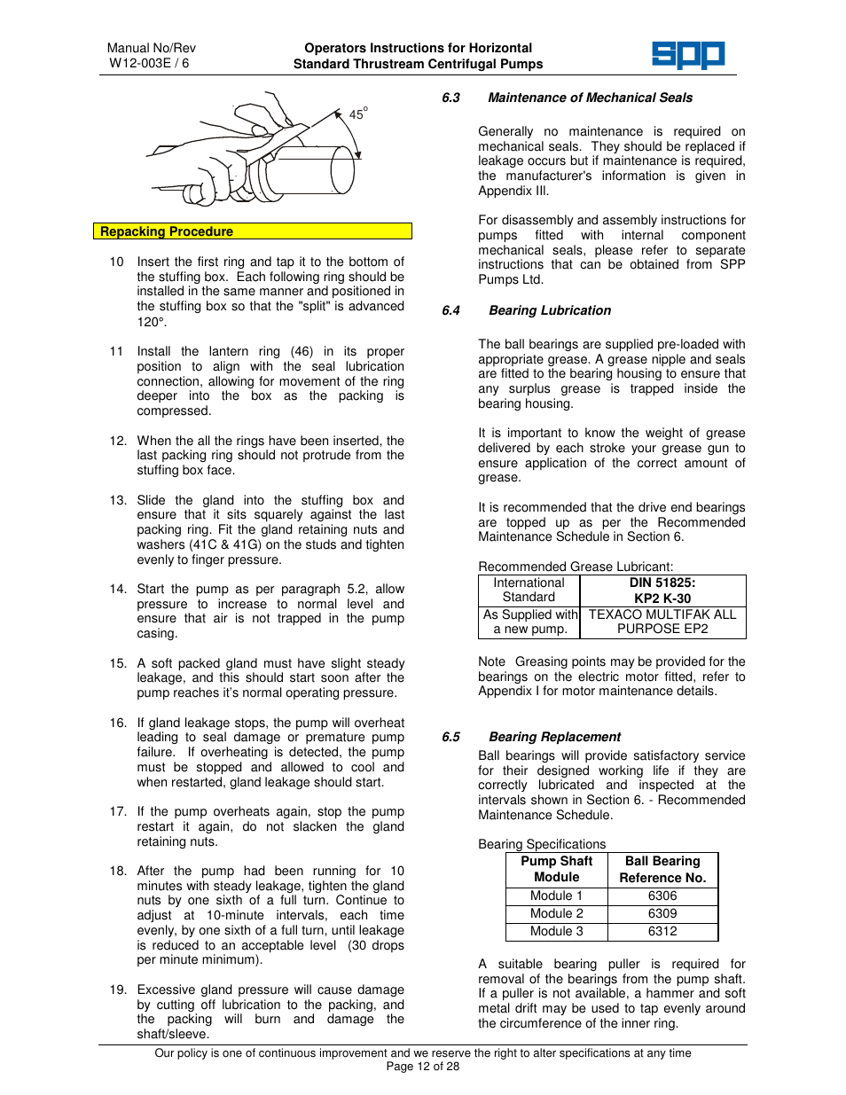 SPP Pumps Thrustream User Manual | Page 12 / 29