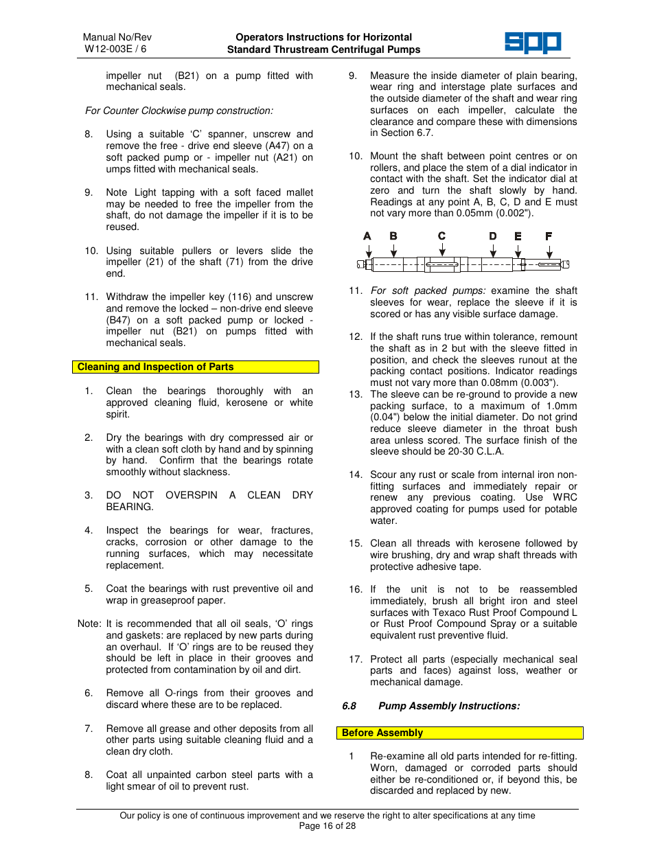 SPP Pumps Thrustream User Manual | Page 16 / 29