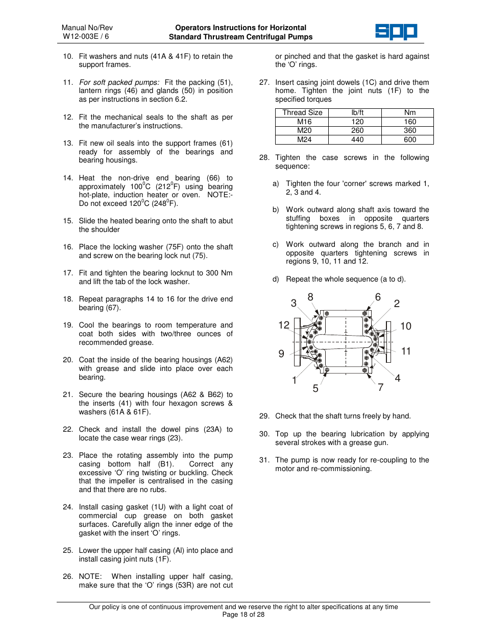 SPP Pumps Thrustream User Manual | Page 18 / 29
