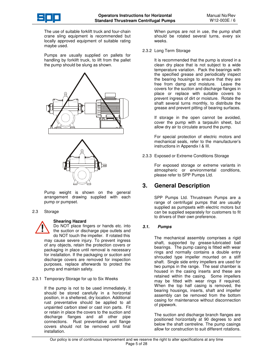 General description | SPP Pumps Thrustream User Manual | Page 5 / 29