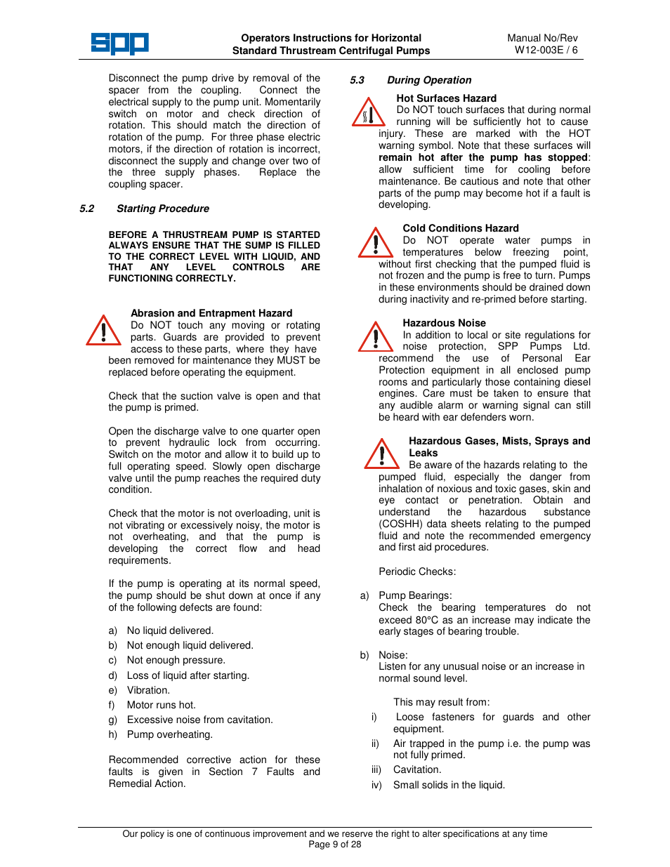 SPP Pumps Thrustream User Manual | Page 9 / 29