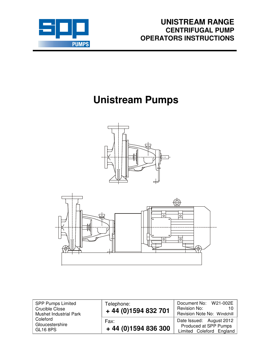 SPP Pumps Unistream User Manual | 24 pages