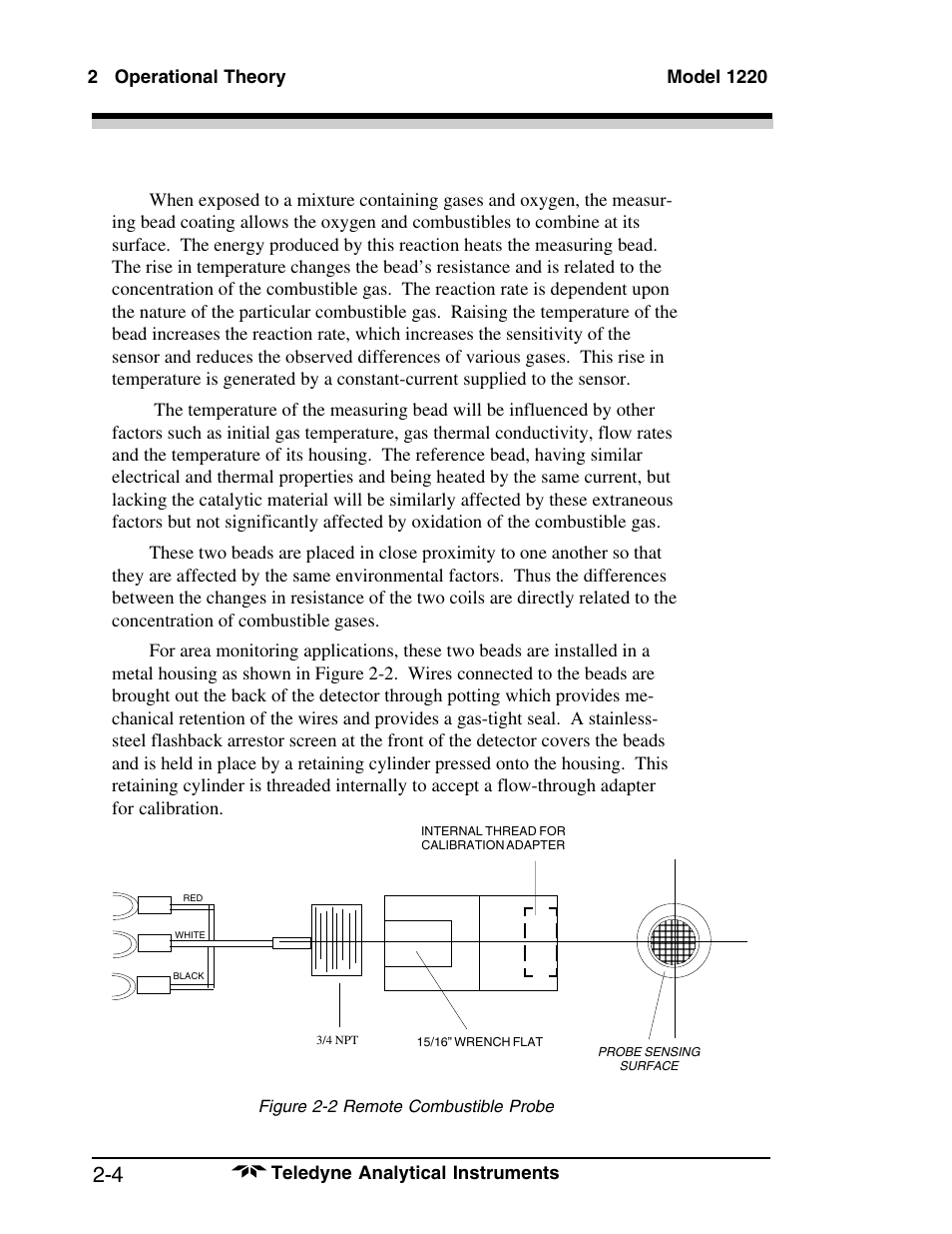 Teledyne 1220 - Multipoint flammable gas and vapor detection system User Manual | Page 14 / 50