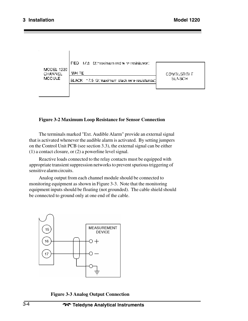 Teledyne 1220 - Multipoint flammable gas and vapor detection system User Manual | Page 22 / 50