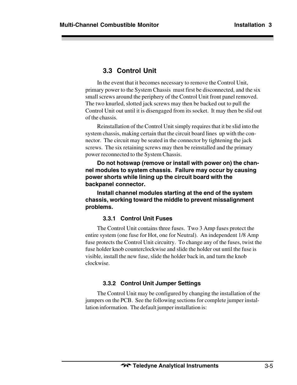 Teledyne 1220 - Multipoint flammable gas and vapor detection system User Manual | Page 23 / 50