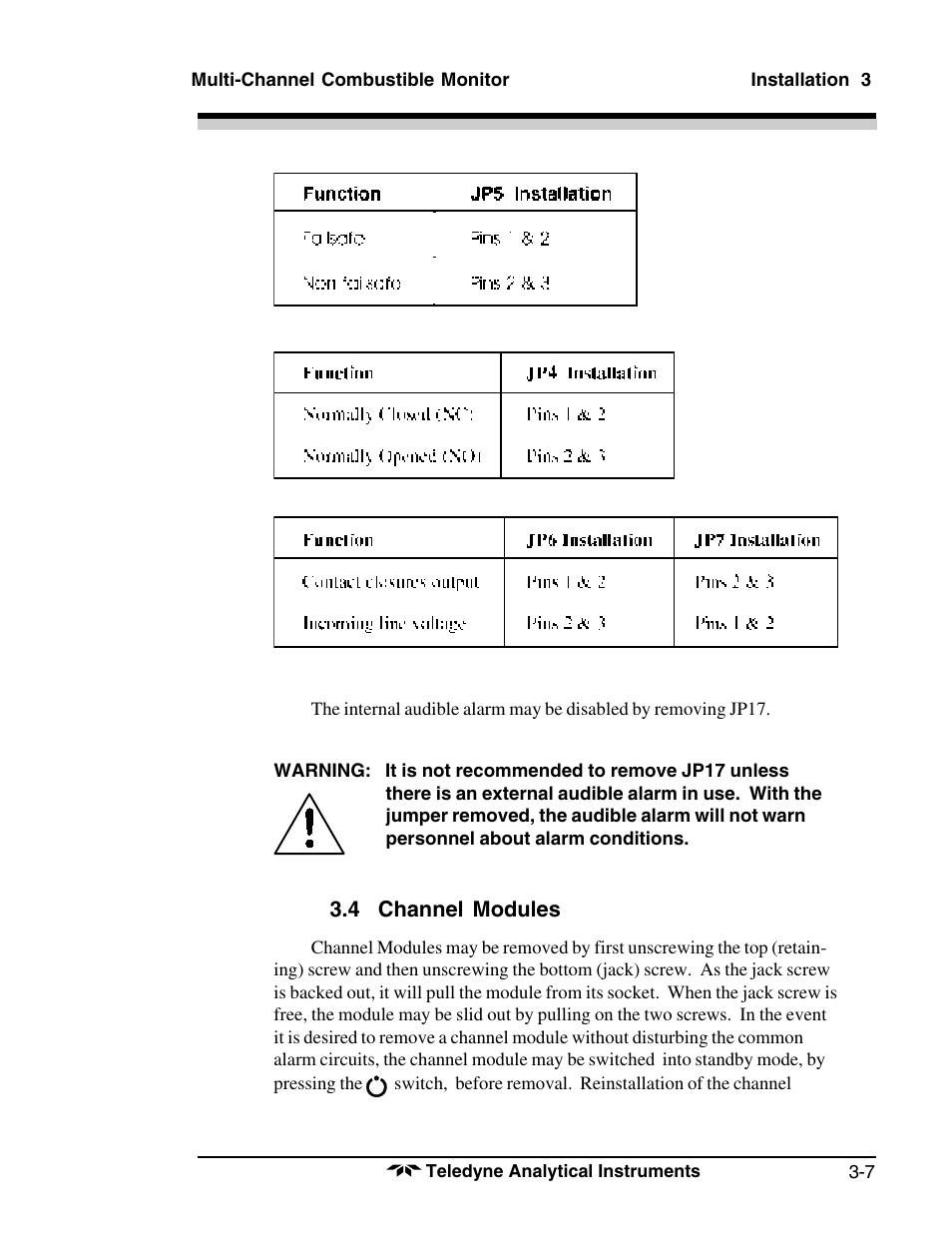 Teledyne 1220 - Multipoint flammable gas and vapor detection system User Manual | Page 25 / 50