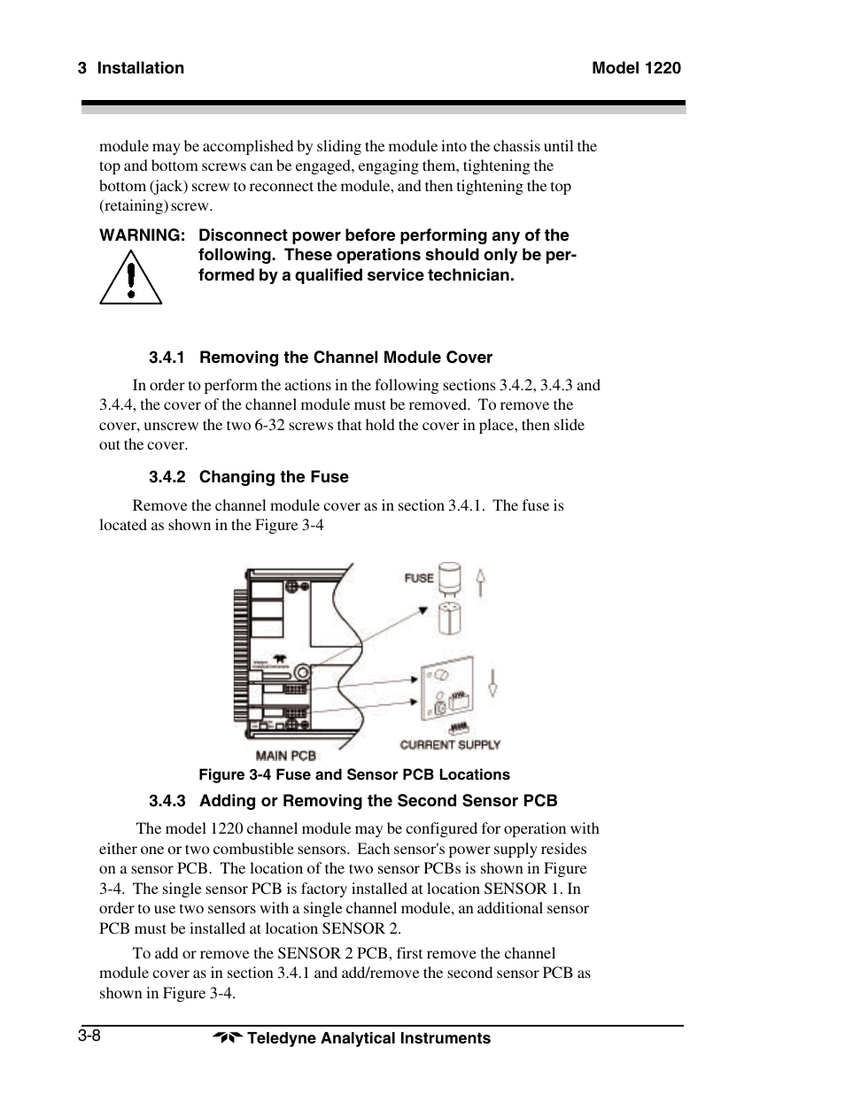Teledyne 1220 - Multipoint flammable gas and vapor detection system User Manual | Page 26 / 50
