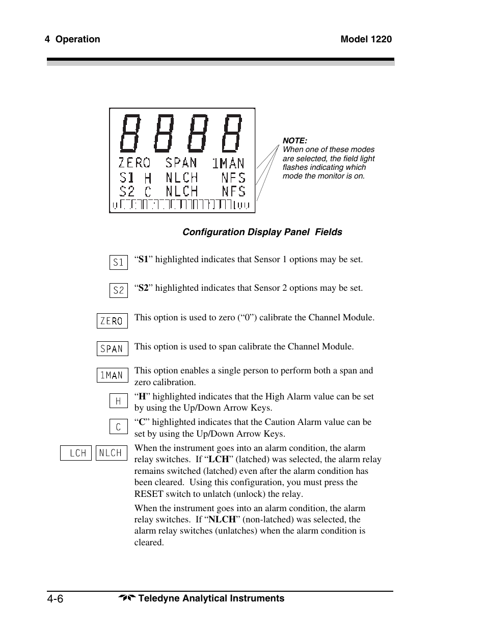 Teledyne 1220 - Multipoint flammable gas and vapor detection system User Manual | Page 34 / 50