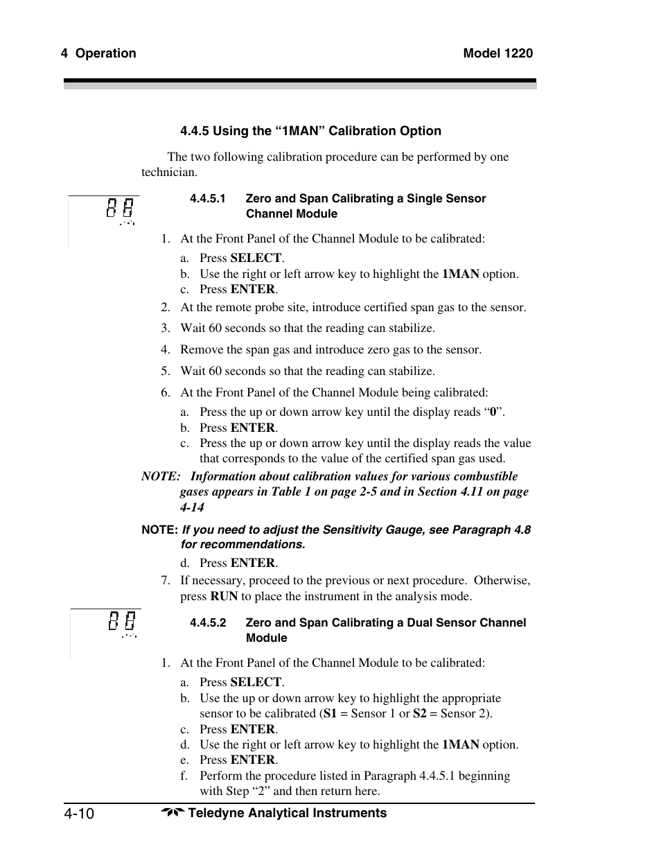 Teledyne 1220 - Multipoint flammable gas and vapor detection system User Manual | Page 38 / 50