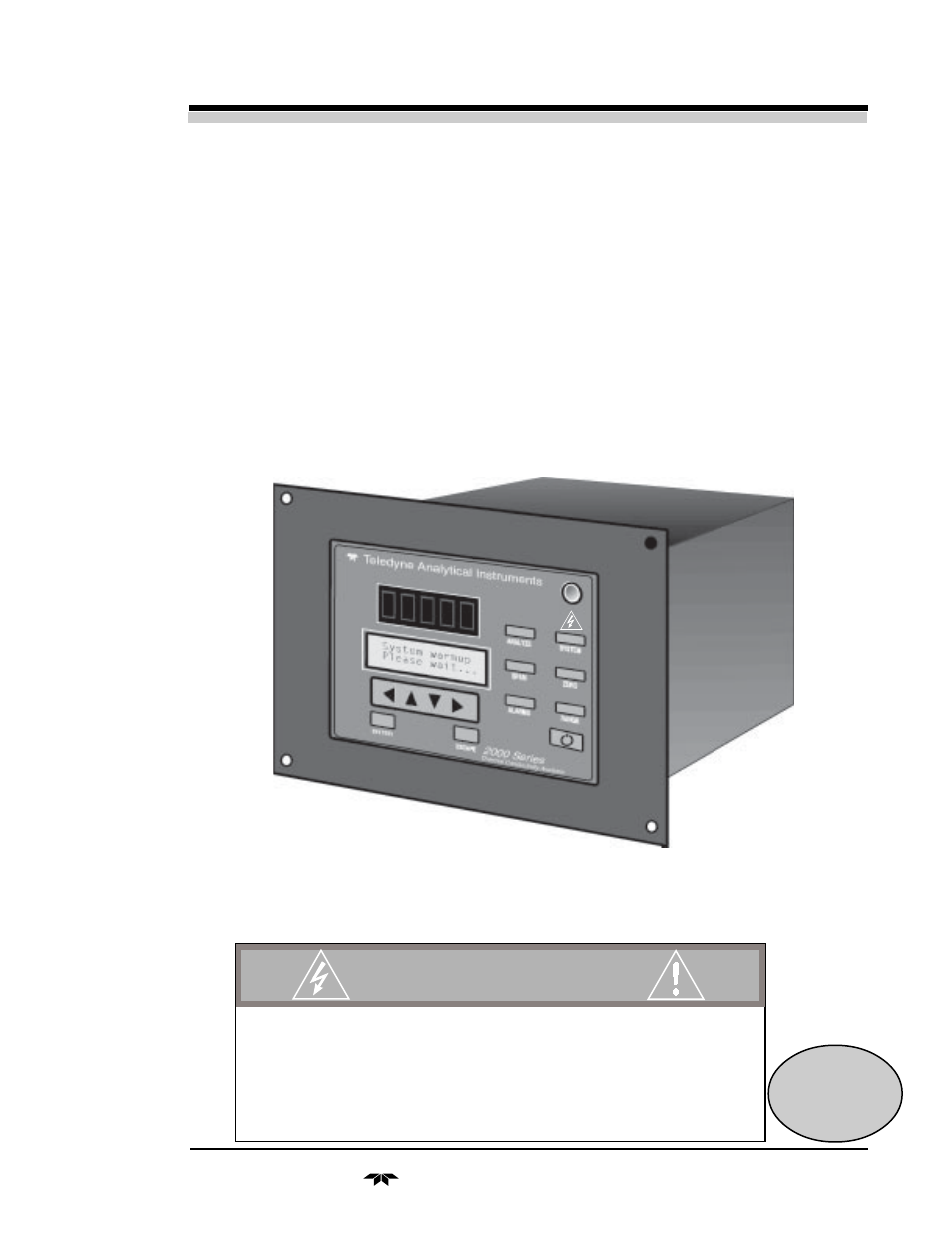 Teledyne 2000A-EU - General purpose thermal conductivity analyzer User Manual | 86 pages