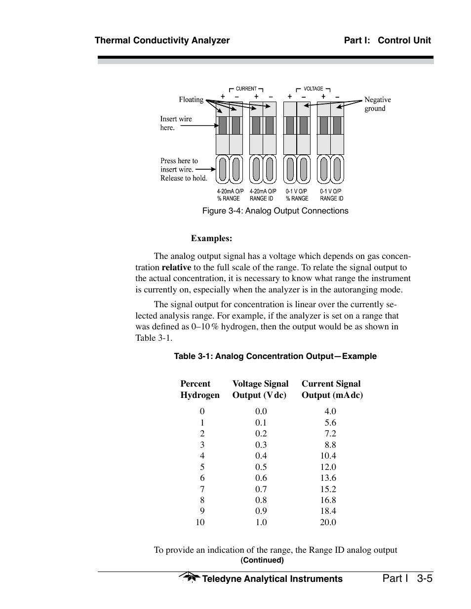 Teledyne 2010A - Split architecture thermal conductivity analyzer User Manual | Page 27 / 110