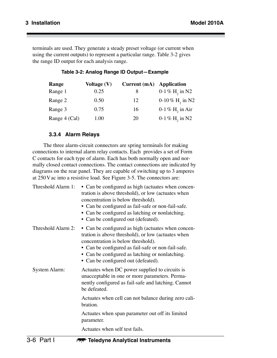 Teledyne 2010A - Split architecture thermal conductivity analyzer User Manual | Page 28 / 110