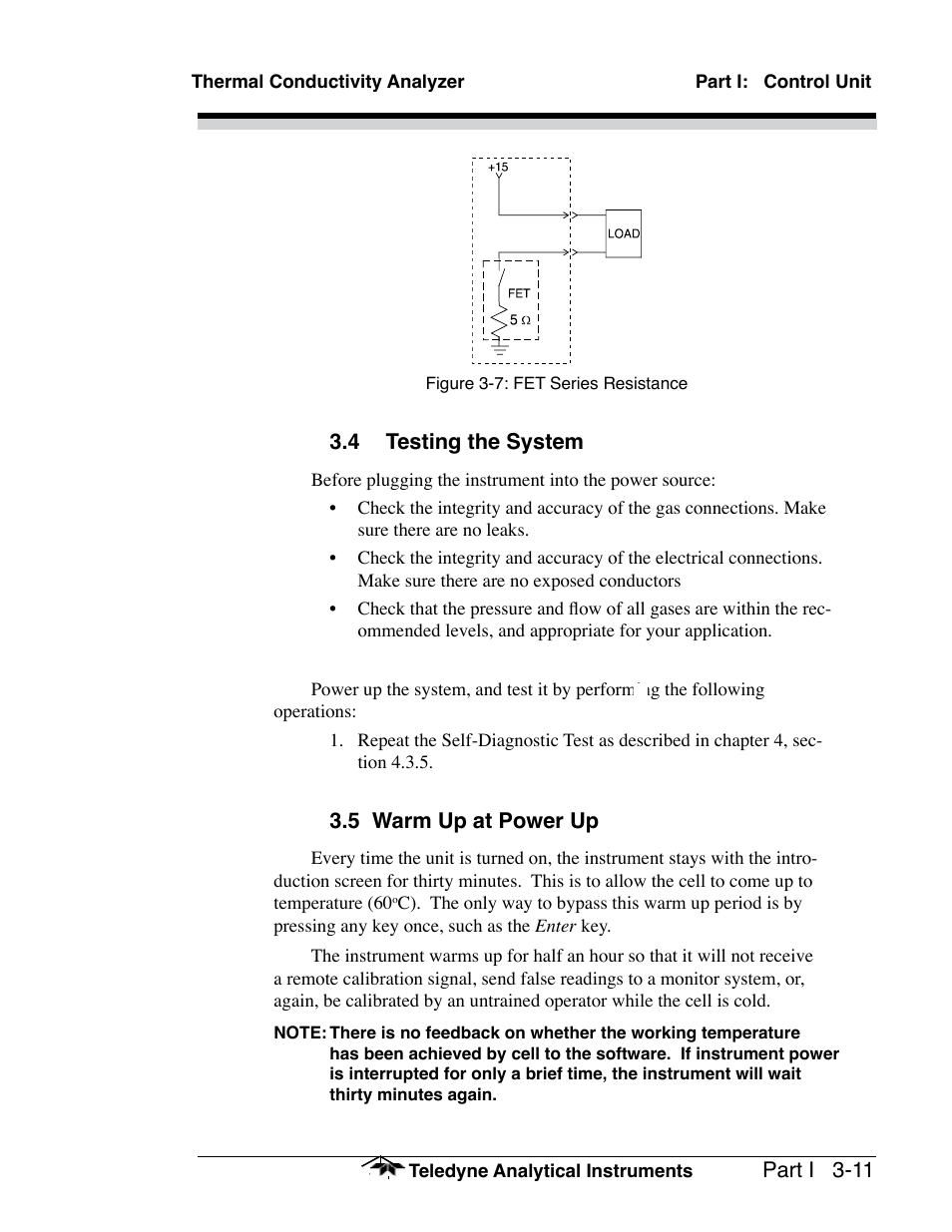 Teledyne 2010A - Split architecture thermal conductivity analyzer User Manual | Page 33 / 110