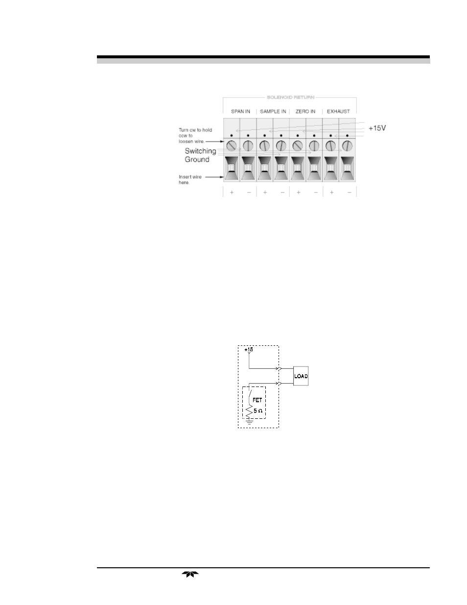 4 gas connections | Teledyne 2020 - Explosion proof thermal conductivity analyzer User Manual | Page 29 / 80