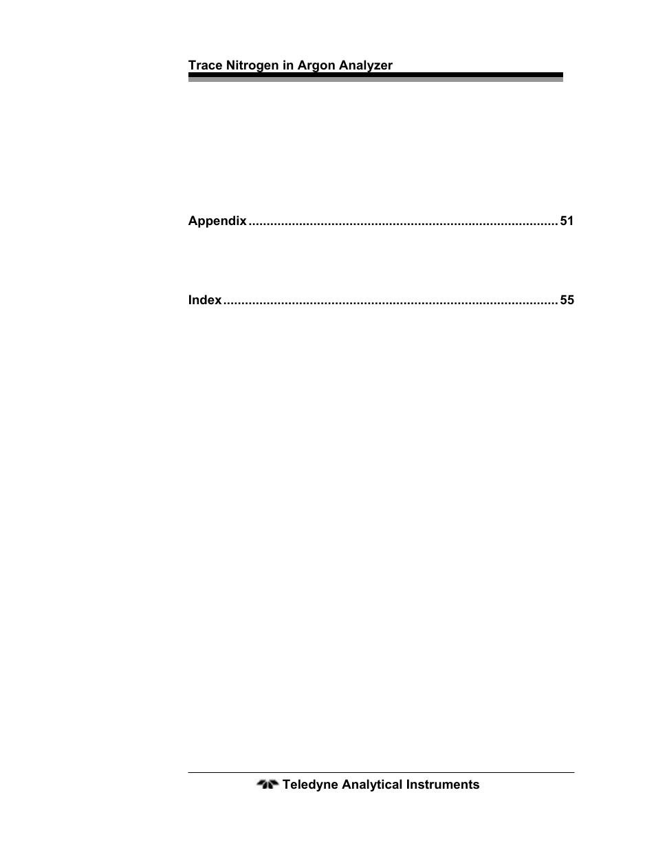 Teledyne 2120 - Trace Nitrogen in Argon Analyzer User Manual | Page 7 / 66
