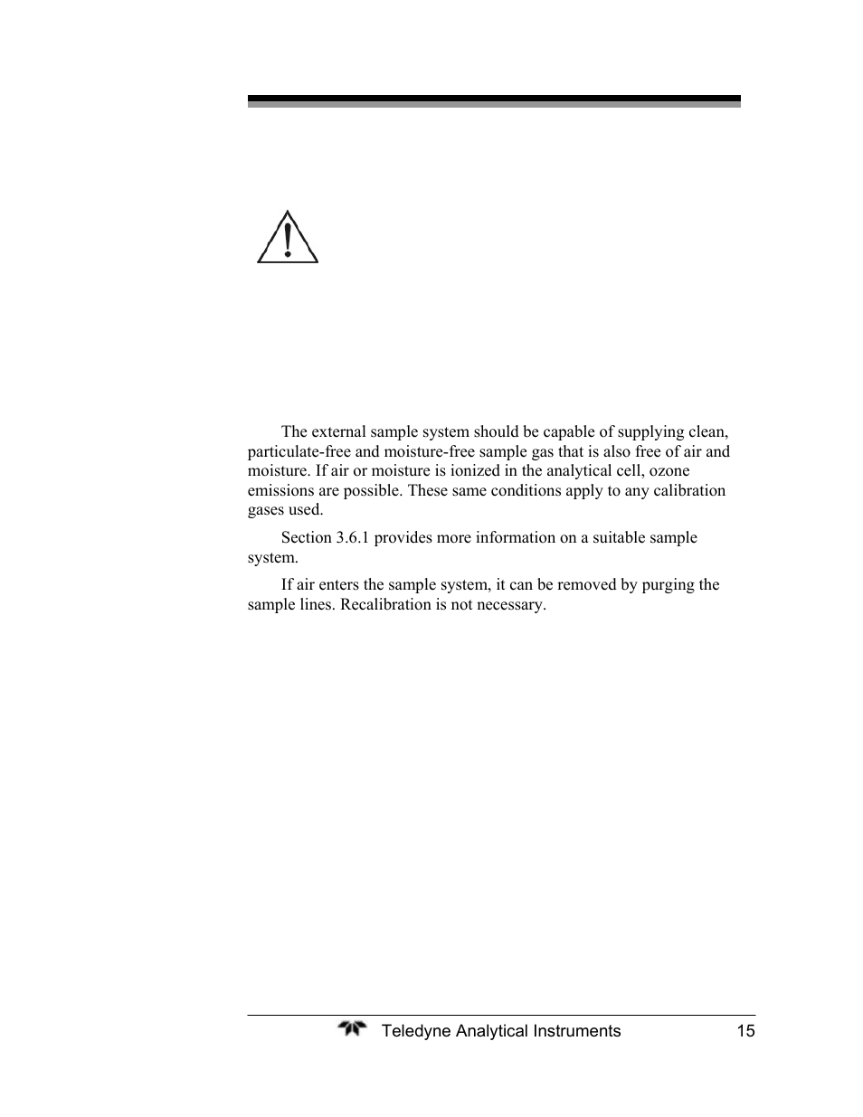 Teledyne 2120XL - Trace Nitrogen Analyzer User Manual | Page 27 / 85