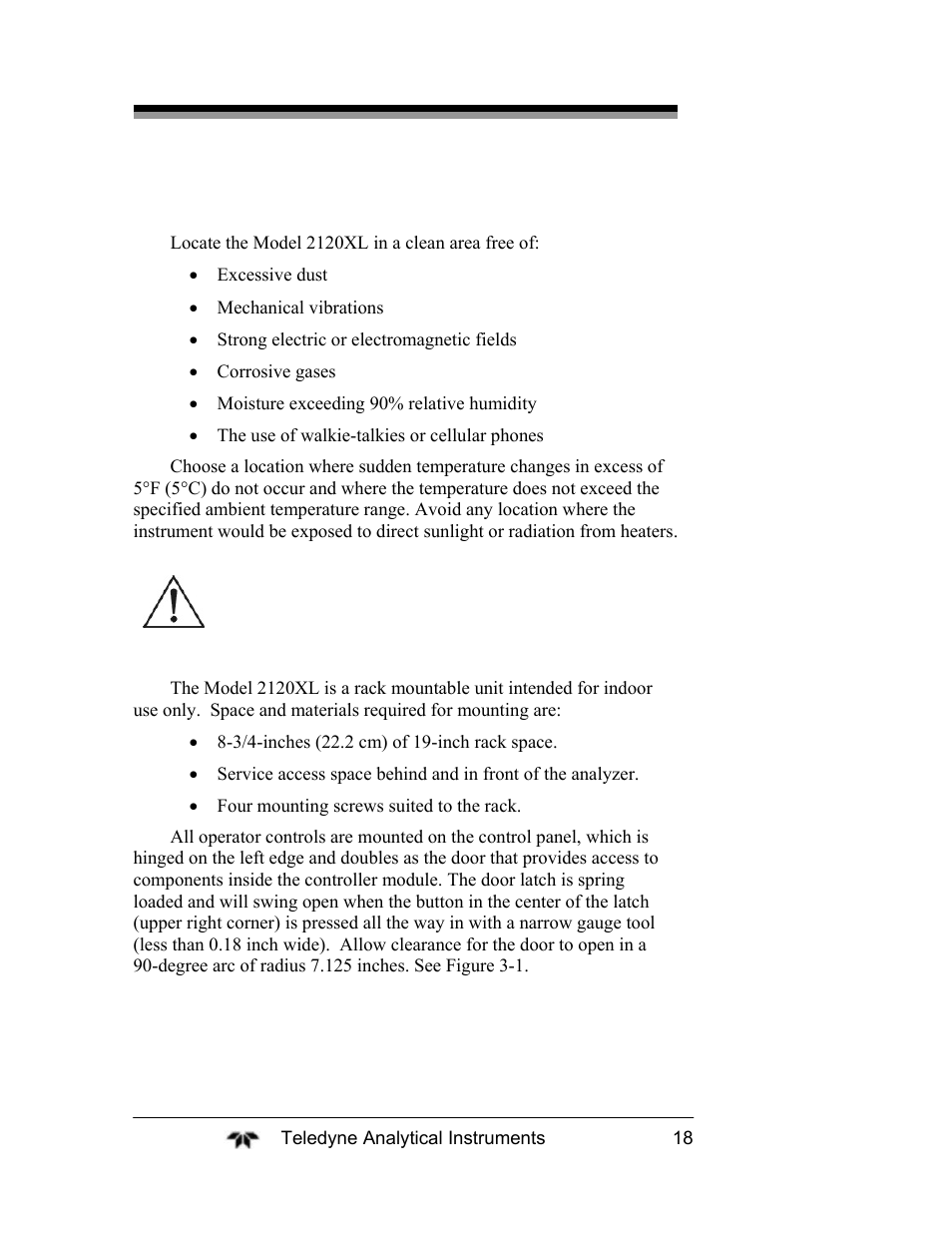 Teledyne 2120XL - Trace Nitrogen Analyzer User Manual | Page 30 / 85