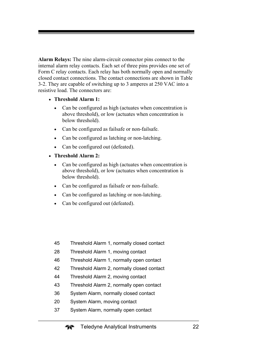 Teledyne 2120XL - Trace Nitrogen Analyzer User Manual | Page 34 / 85