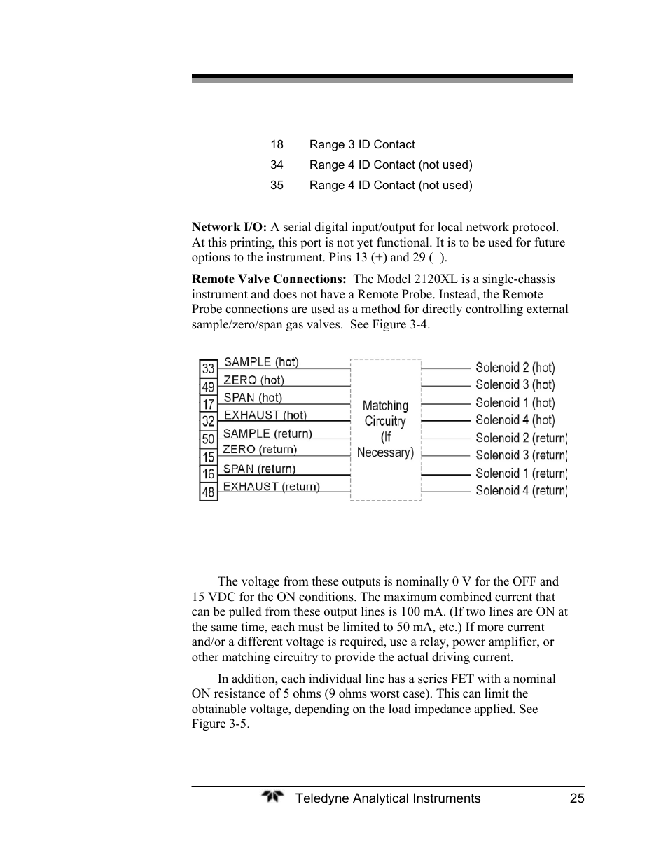 Teledyne 2120XL - Trace Nitrogen Analyzer User Manual | Page 37 / 85