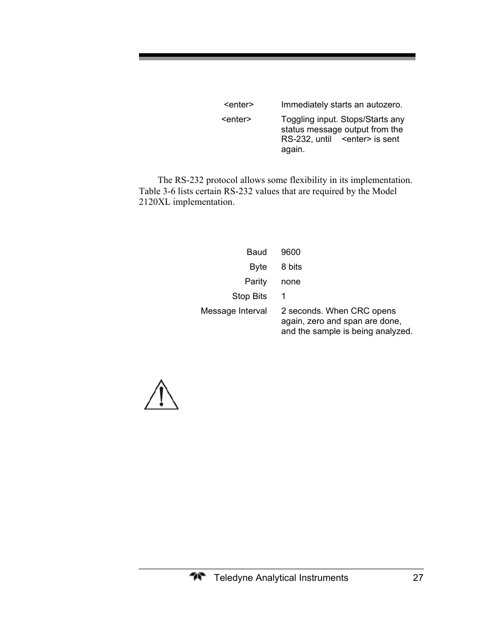 6 gas connections | Teledyne 2120XL - Trace Nitrogen Analyzer User Manual | Page 39 / 85